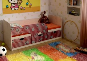 Детская кровать с ящиками 1,8 Минима (БТС)