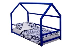 Детская кровать-домик Монтессори Svogen цвет синий (Бельмарко)
