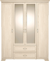 Шкаф 4-х дверный с ящиками и зеркалом №2 Венеция (Ижмебель)