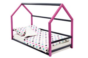 Детская кровать-домик Монтессори Svogen цвет лаванда-графит (Бельмарко)