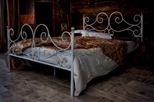 Кованая кровать Верона с 2 спинками (Francesco Rossi)