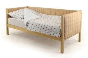 Детская деревянная кровать-тахта мягкая Svogen цвет бежевый (Бельмарко)