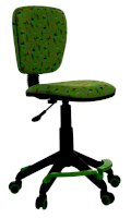 Кресло детское CH-204-F/Cactus-gn с подставкой для ног (Бюрократ)
