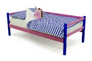 Детская деревянная кровать-тахта Svogen цвет синий-лаванда (Бельмарко)