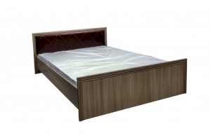 Кровать двухспальная 1.6 Гармония с мягкой спинкой (Премиум)